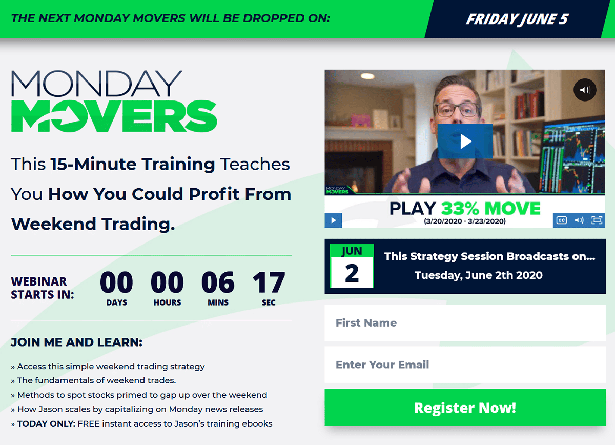 Jason Bond Monday Movers