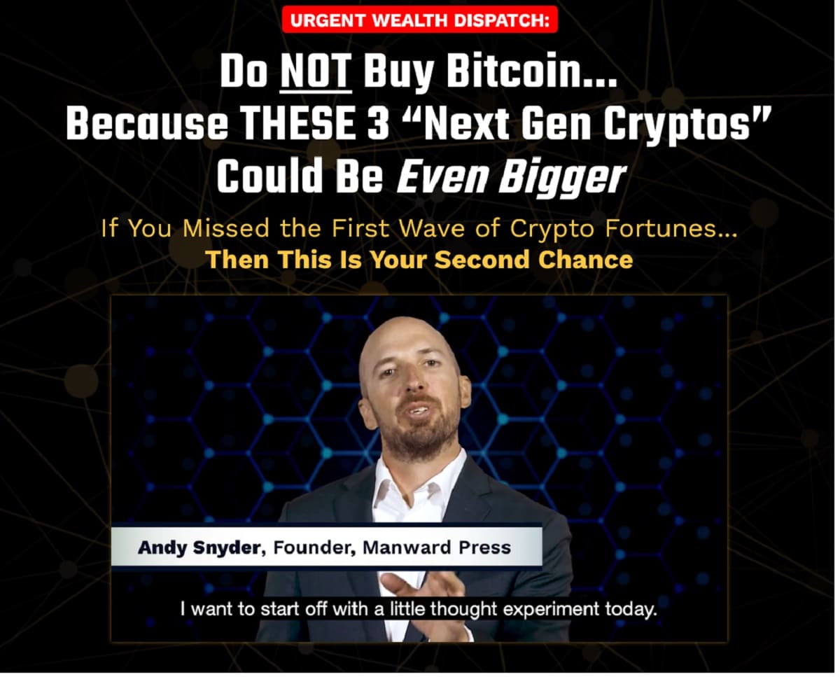 What Are Andy Snyder’s Crypto Coins Bigger Than Bitcoin