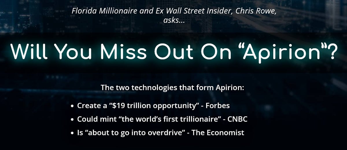 Chris Rowe's The Apirion Review