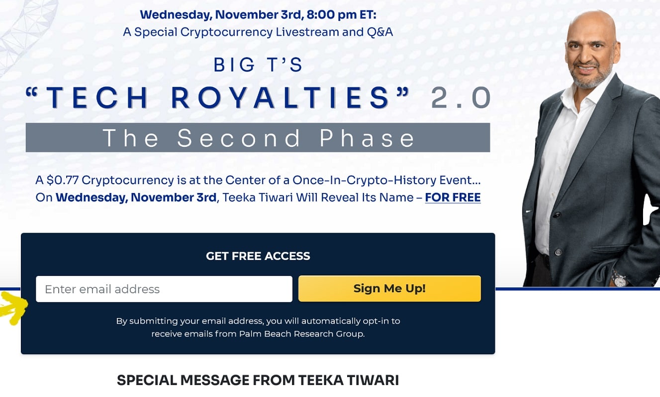Teeka Tiwari Tech Royalties 2.0 The Second Phase Event