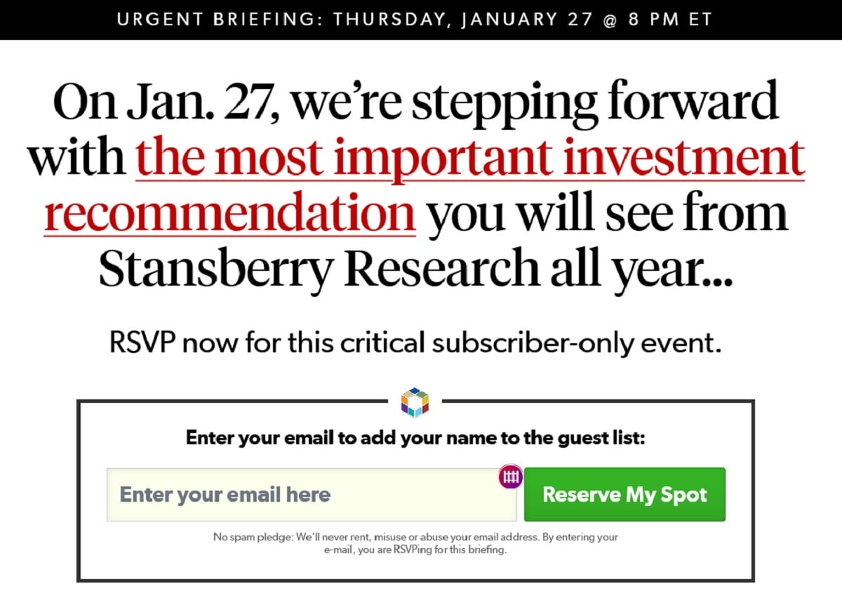 How You Can Make 2022 the “Turning Point” for Your Investments Stansberry Kickoff Event