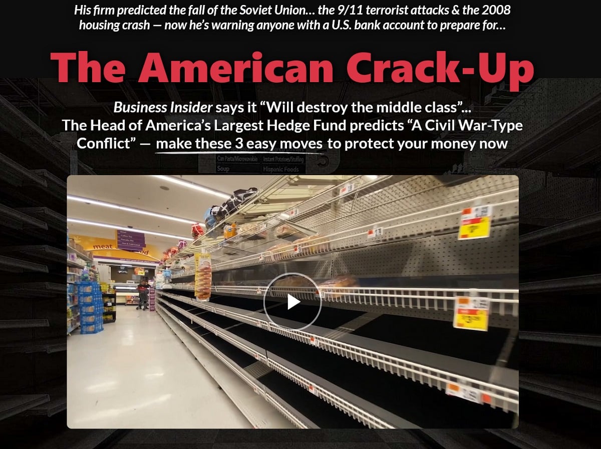 The American Crack-Up: Dave Forest Casey Research Strategic Investor