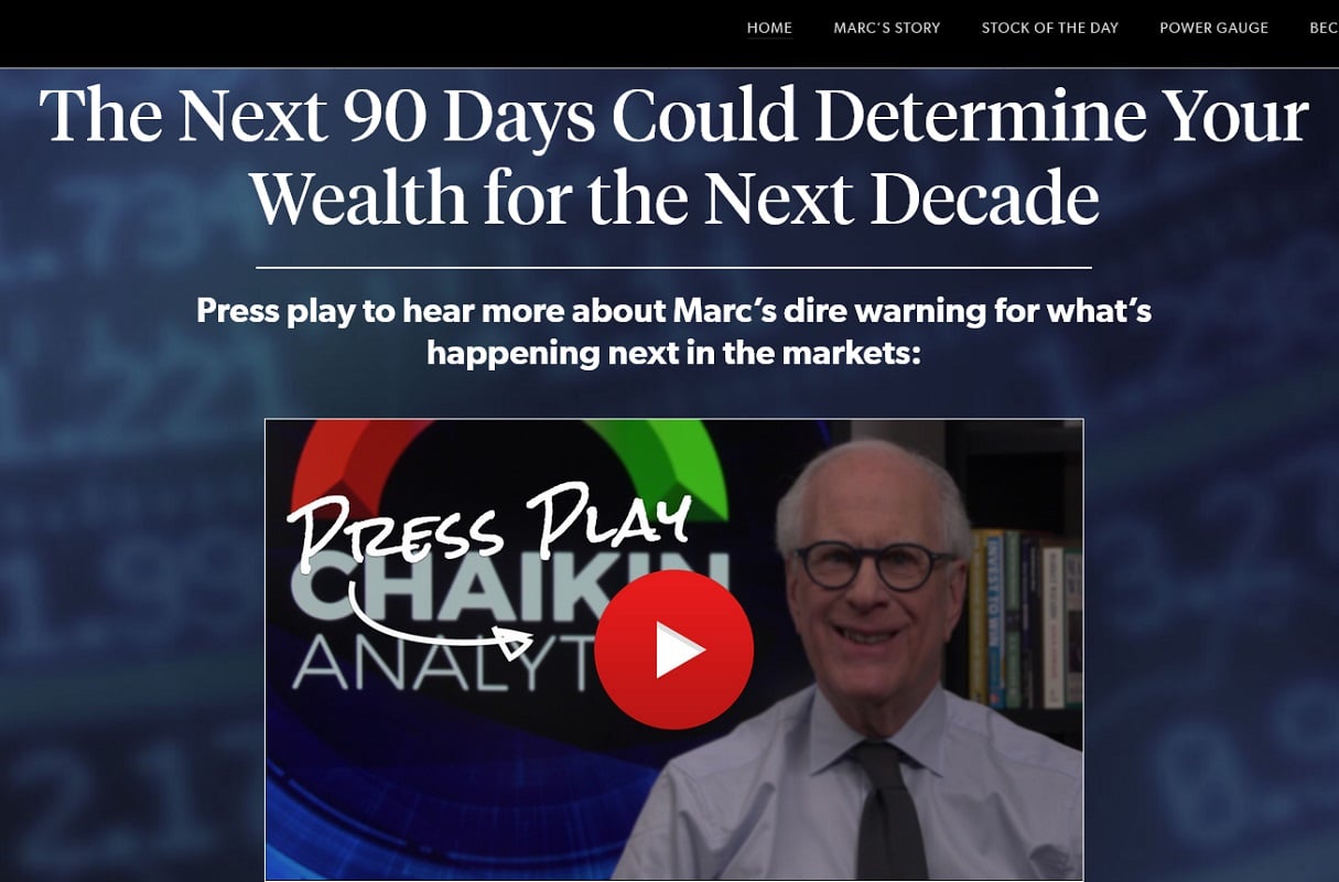 Marc Chaikin’s Stock Market Warning