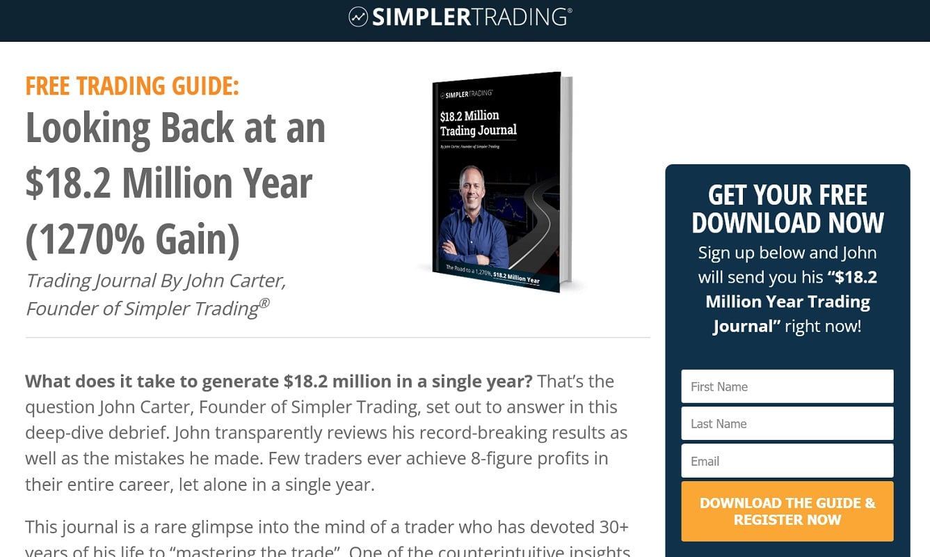John Carter's Simpler Trading FREE LIVE Webinar: Discover the Counterintuitive Strategy Behind John’s 10 Seven-Figure Options Trades