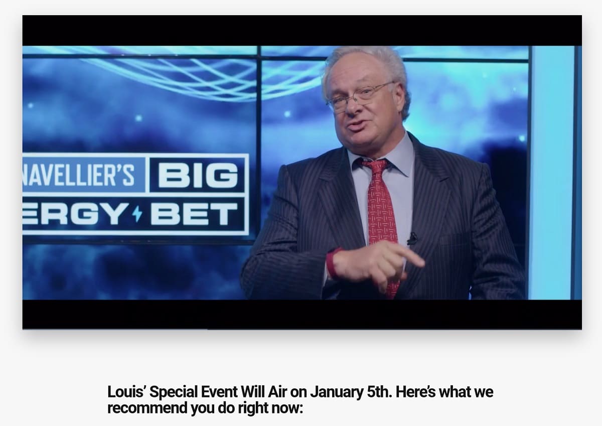 What is Louis Navellier’s “Big Energy Bet?”