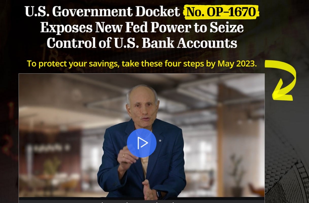 U.S. Government Docket No. OP — 1670: Disturbing Plan to Control Your Money?