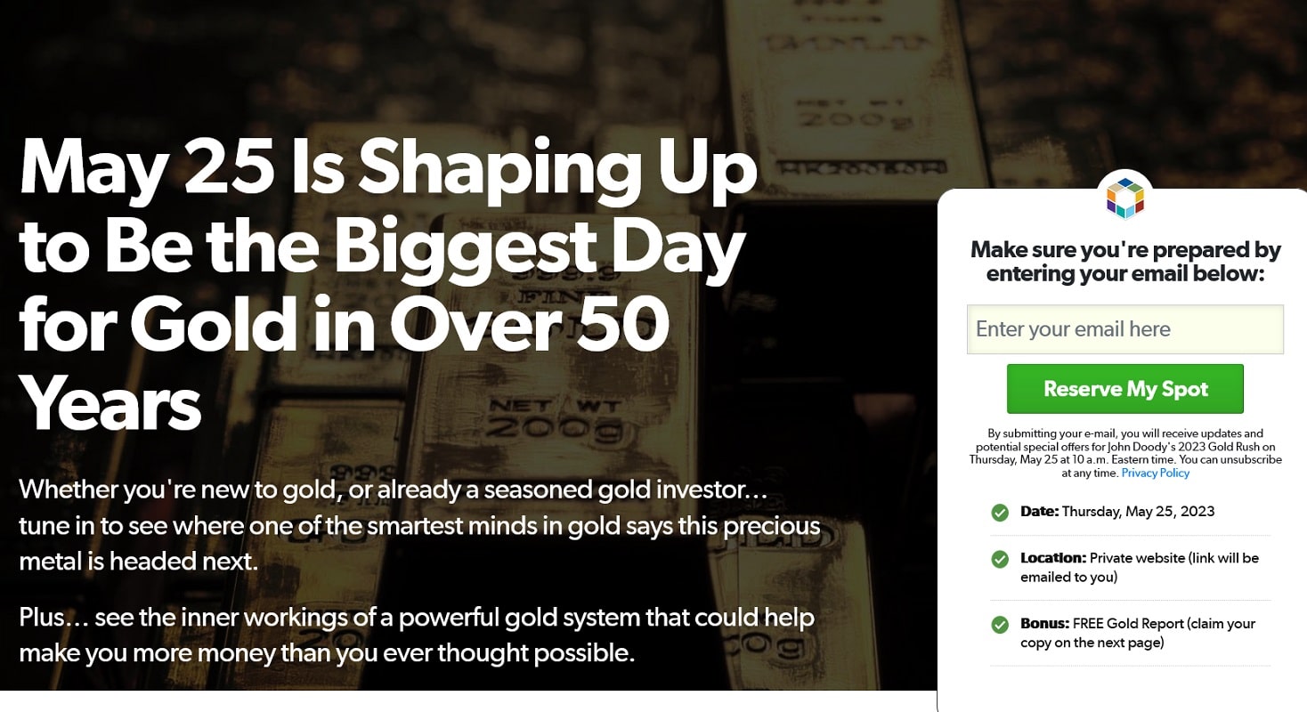 2023 Gold Rush Review - Is John Doody Event Legit?