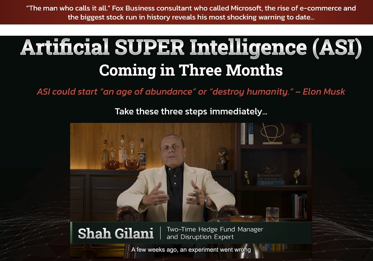 Shah Gilani Prediction: ChatGPT Says 73 Percent Of Big Tech Goes Bankrupt in 3 Months