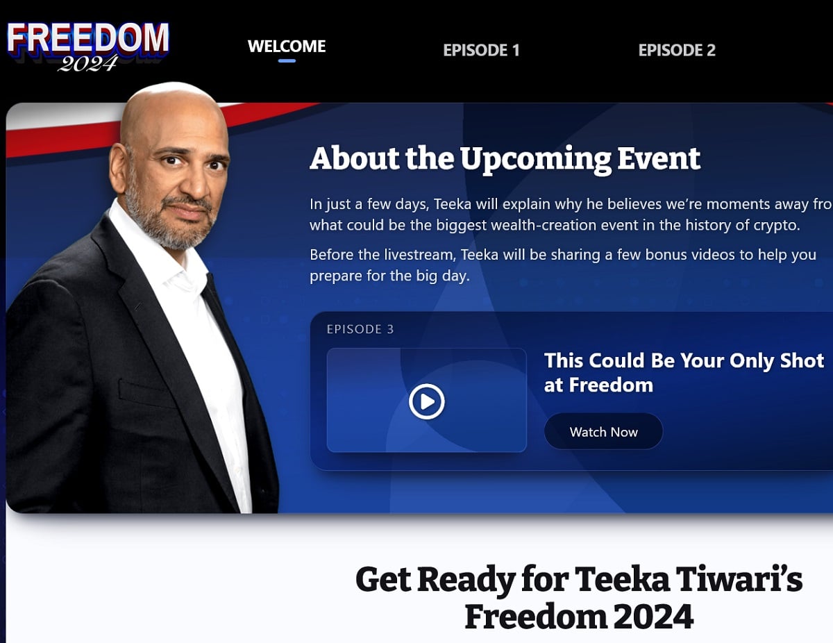 Teeka Tiwari Freedom 2024 Coins